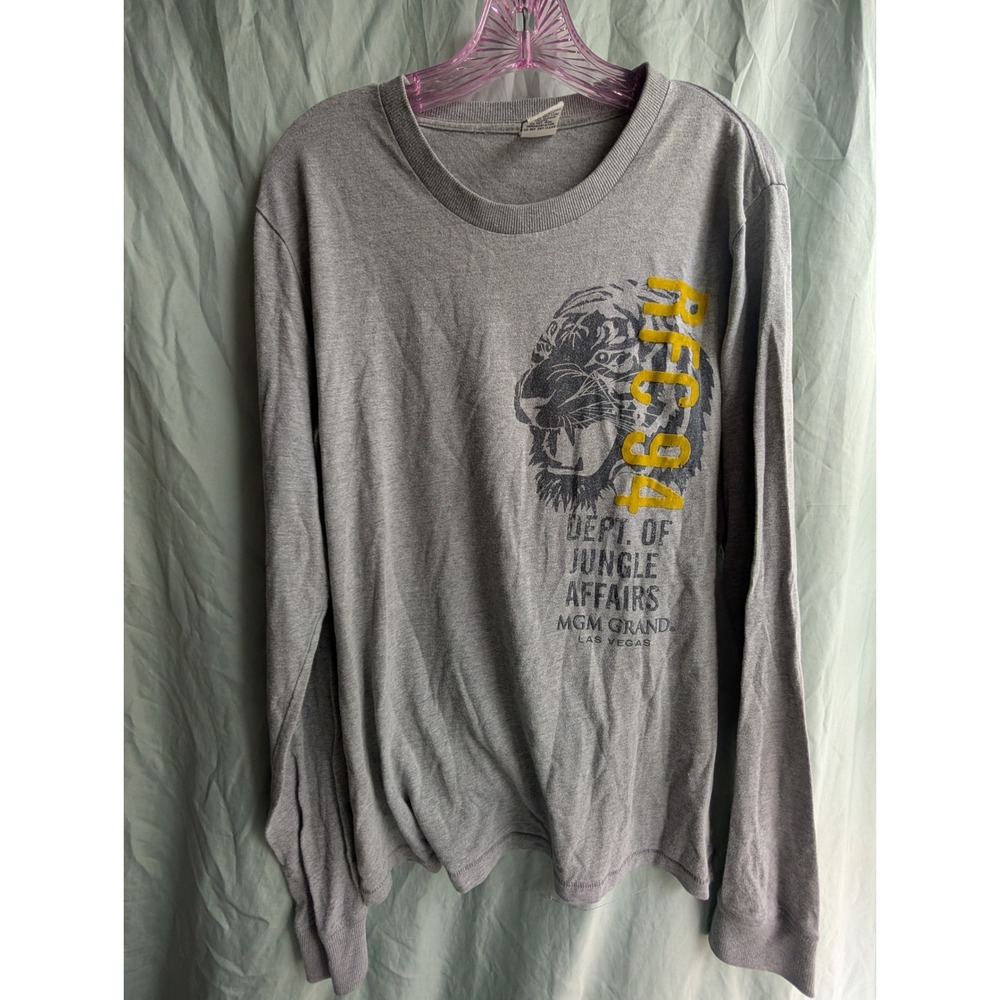 Rainforest Cafe MGM Grand‎ Las Vegas Tiger Graphic Long Sleeve T Shirt XL
